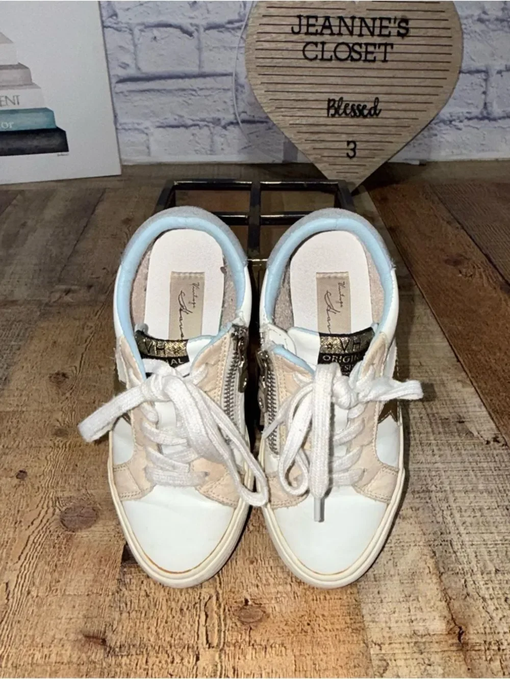 Vintage Havana girls blue pop size 1 sneakers shoes